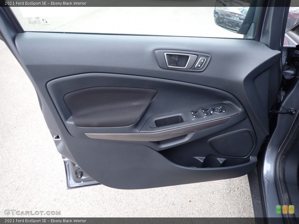 Ebony Black Interior Door Panel for the 2021 Ford EcoSport SE #142566987