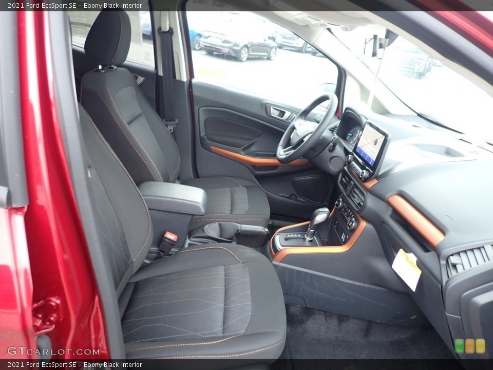 Ebony Black Interior Front Seat for the 2021 Ford EcoSport SE #142567389