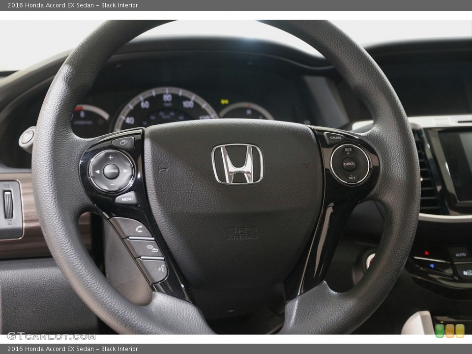 Black Interior Steering Wheel for the 2016 Honda Accord EX Sedan #142568072