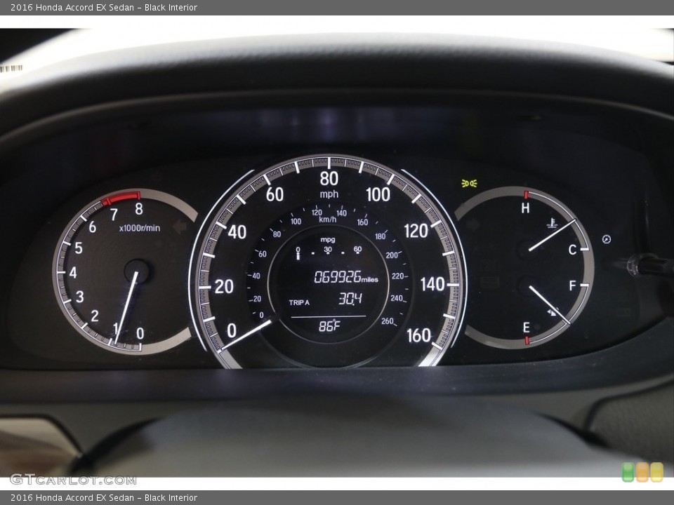 Black Interior Gauges for the 2016 Honda Accord EX Sedan #142568094