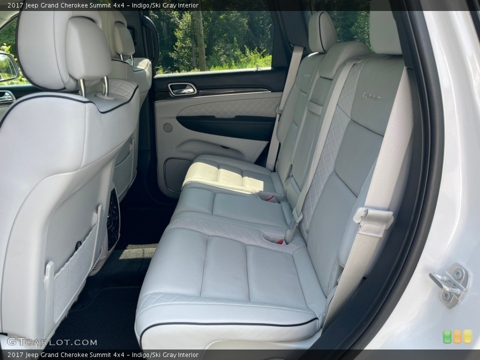 Indigo/Ski Gray Interior Rear Seat for the 2017 Jeep Grand Cherokee Summit 4x4 #142568109
