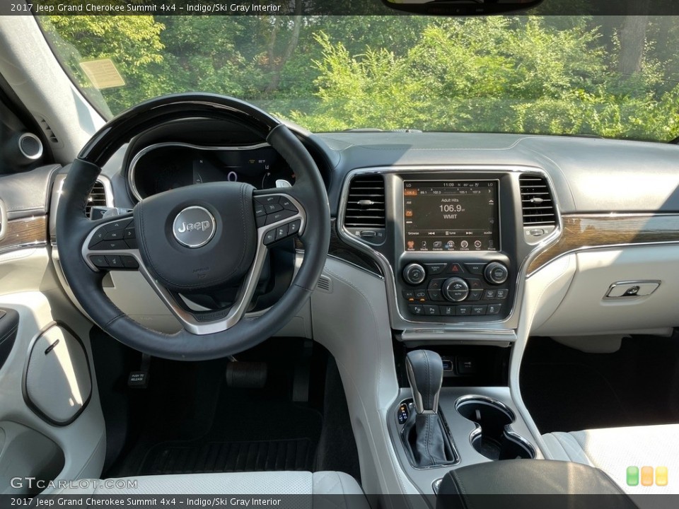 Indigo/Ski Gray Interior Dashboard for the 2017 Jeep Grand Cherokee Summit 4x4 #142568250