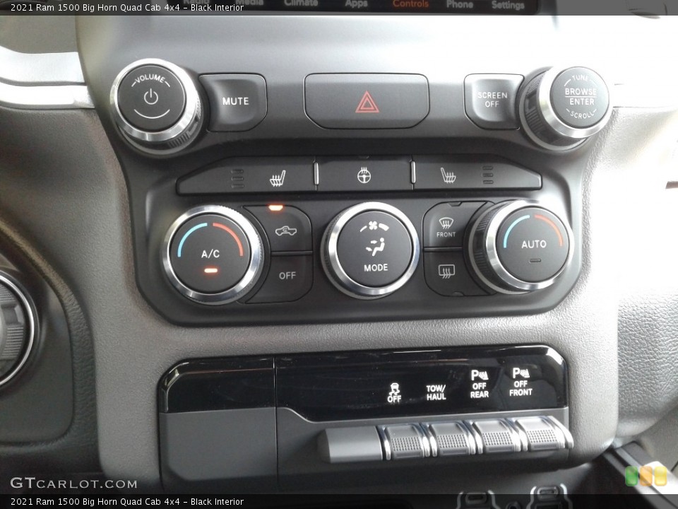 Black Interior Controls for the 2021 Ram 1500 Big Horn Quad Cab 4x4 #142570209