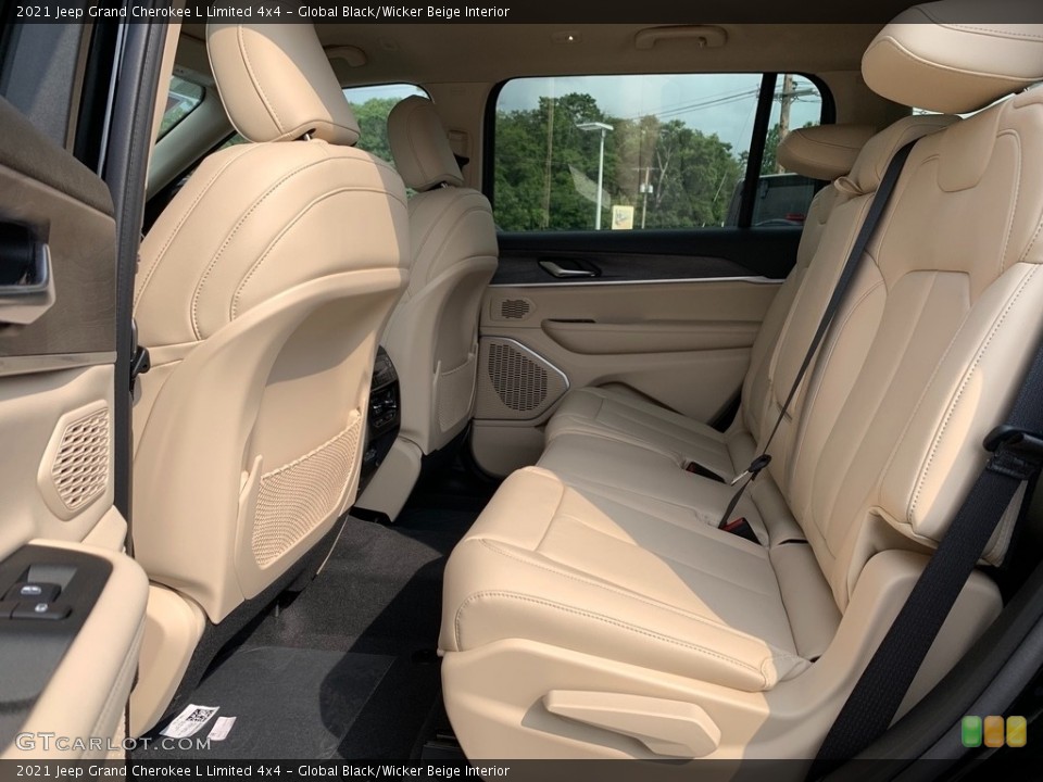 Global Black/Wicker Beige Interior Rear Seat for the 2021 Jeep Grand Cherokee L Limited 4x4 #142570509