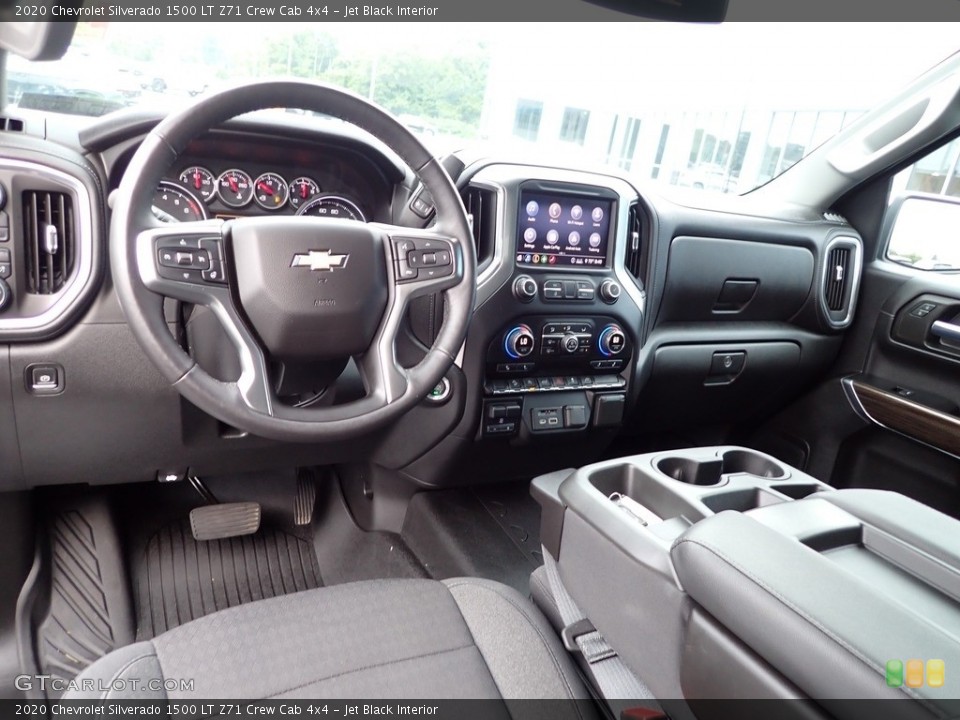 Jet Black Interior Photo for the 2020 Chevrolet Silverado 1500 LT Z71 Crew Cab 4x4 #142571379