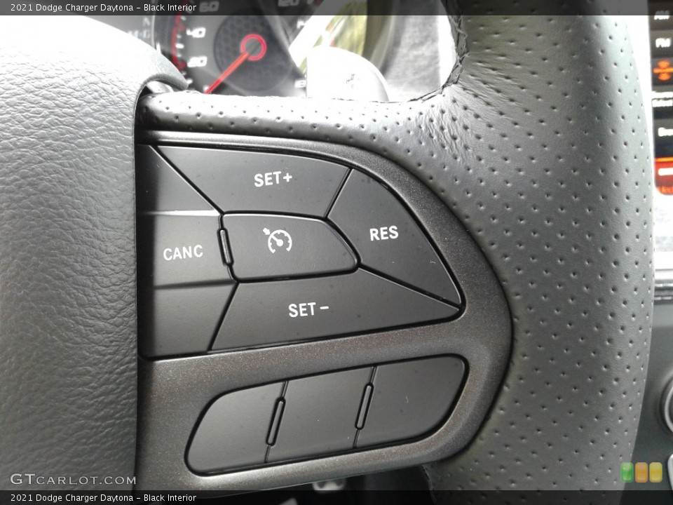 Black Interior Steering Wheel for the 2021 Dodge Charger Daytona #142571829