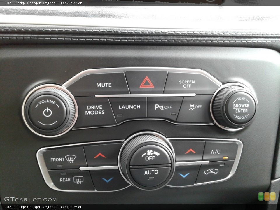 Black Interior Controls for the 2021 Dodge Charger Daytona #142571964