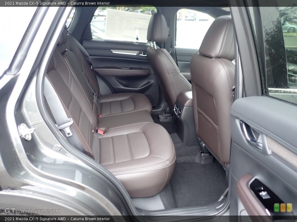 Caturra Brown Interior Rear Seat for the 2021 Mazda CX-5 Signature AWD #142572825