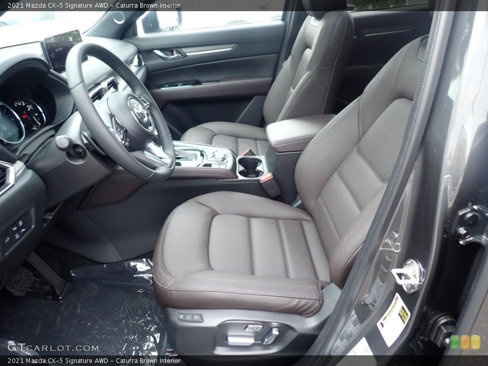 Caturra Brown Interior Front Seat for the 2021 Mazda CX-5 Signature AWD #142572924