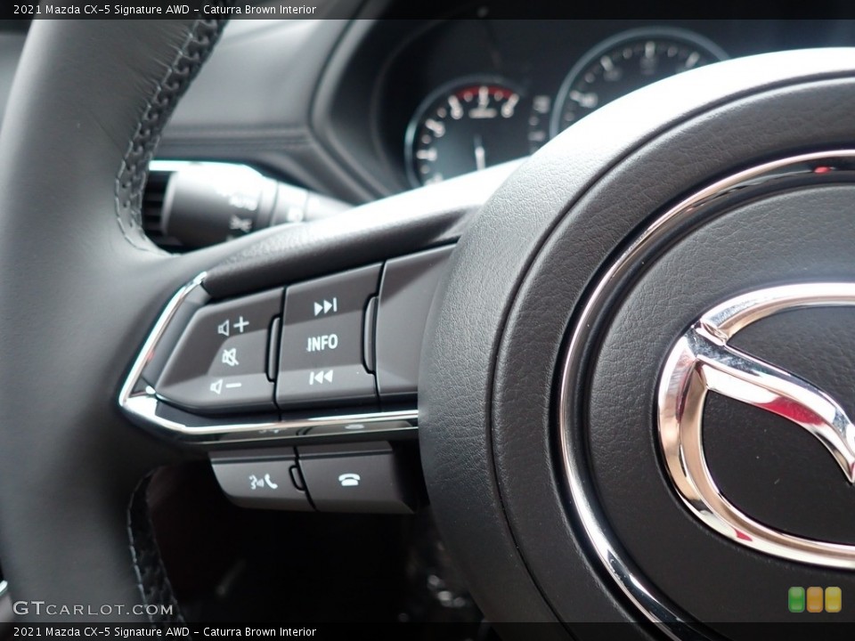 Caturra Brown Interior Steering Wheel for the 2021 Mazda CX-5 Signature AWD #142573074