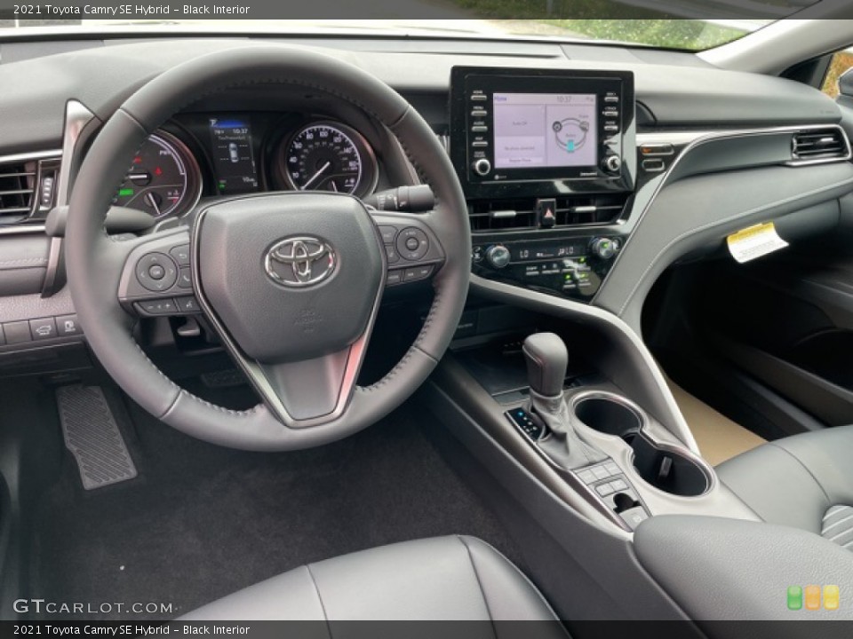 Black Interior Dashboard for the 2021 Toyota Camry SE Hybrid #142573755
