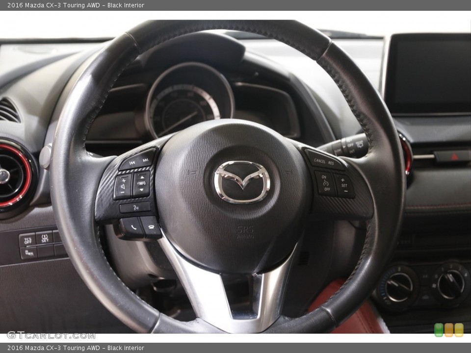 Black Interior Steering Wheel for the 2016 Mazda CX-3 Touring AWD #142573758