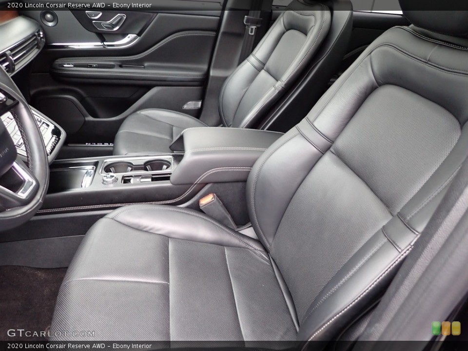 Ebony Interior Front Seat for the 2020 Lincoln Corsair Reserve AWD #142574013
