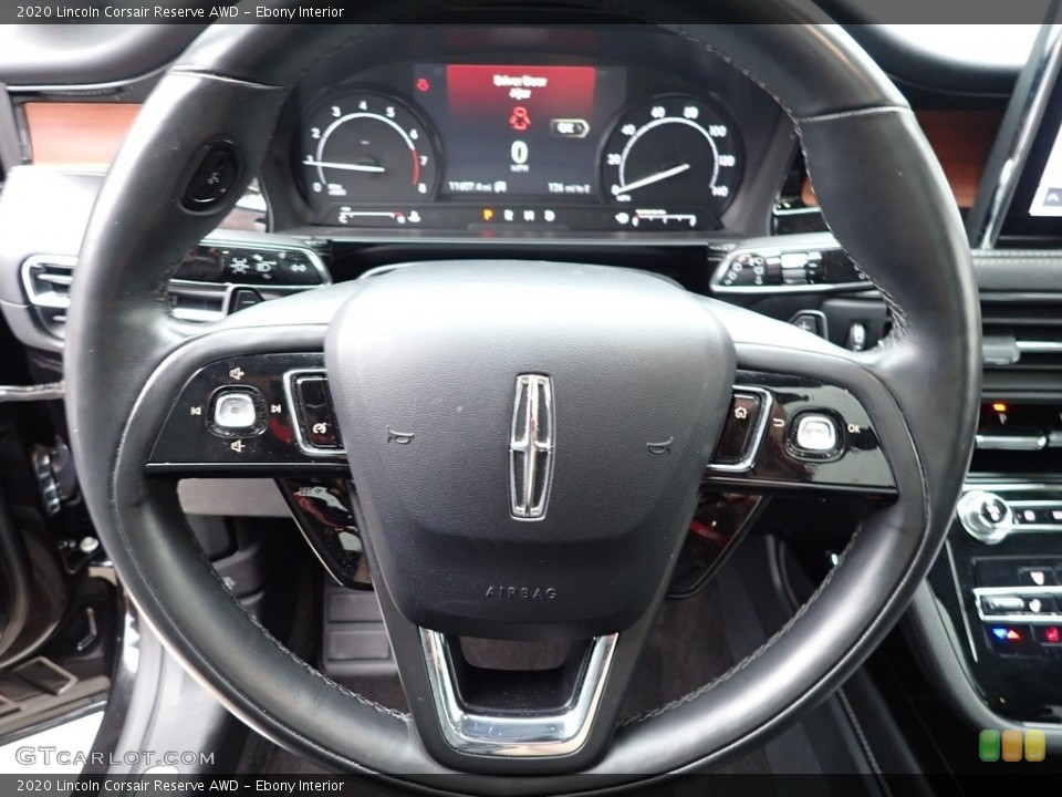 Ebony Interior Steering Wheel for the 2020 Lincoln Corsair Reserve AWD #142574124