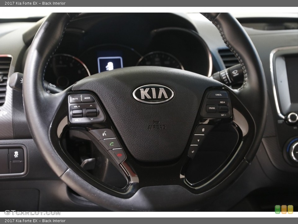 Black Interior Steering Wheel for the 2017 Kia Forte EX #142574145