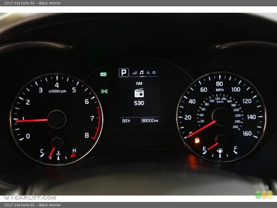 Black Interior Gauges for the 2017 Kia Forte EX #142574166