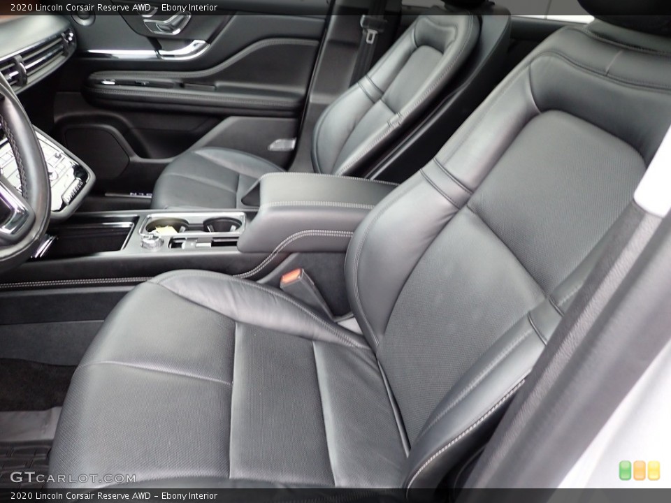 Ebony Interior Front Seat for the 2020 Lincoln Corsair Reserve AWD #142574530