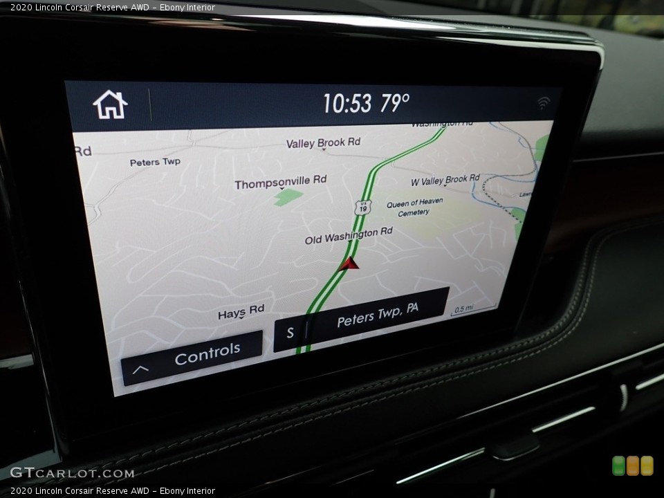 Ebony Interior Navigation for the 2020 Lincoln Corsair Reserve AWD #142574655