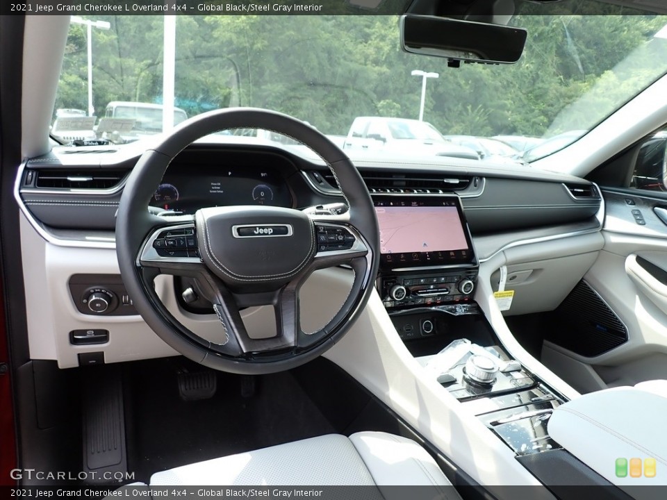 Global Black/Steel Gray Interior Photo for the 2021 Jeep Grand Cherokee L Overland 4x4 #142574673