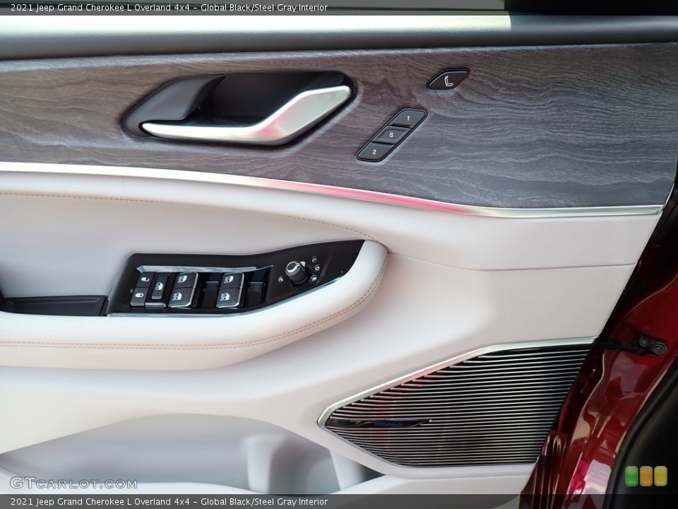 Global Black/Steel Gray Interior Door Panel for the 2021 Jeep Grand Cherokee L Overland 4x4 #142574697