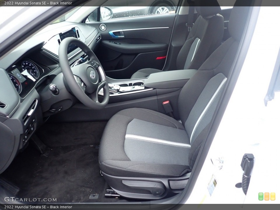 Black Interior Front Seat for the 2022 Hyundai Sonata SE #142574706