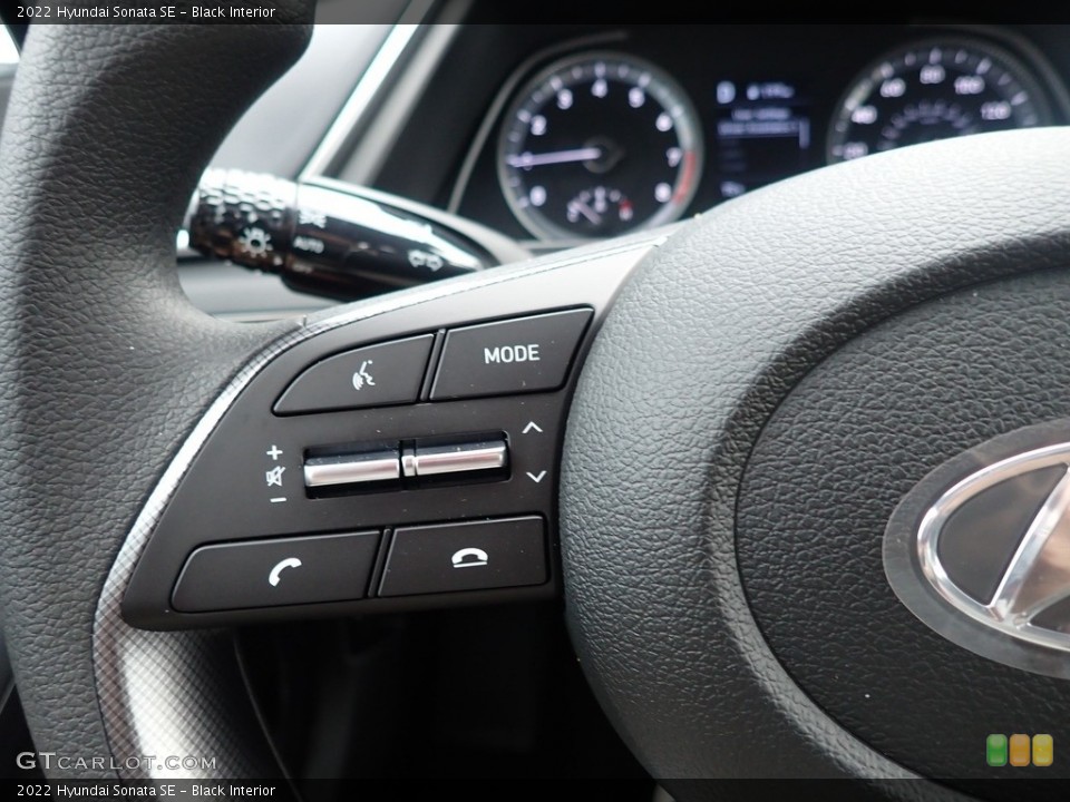 Black Interior Steering Wheel for the 2022 Hyundai Sonata SE #142574829