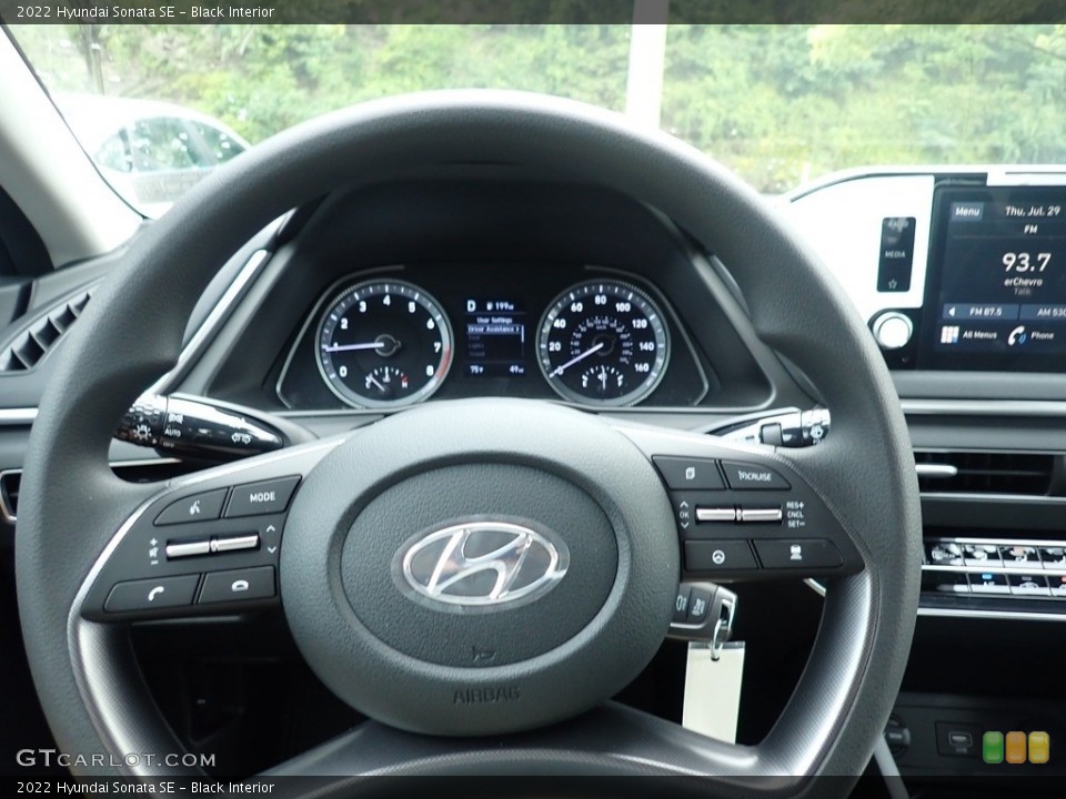 Black Interior Steering Wheel for the 2022 Hyundai Sonata SE #142574850