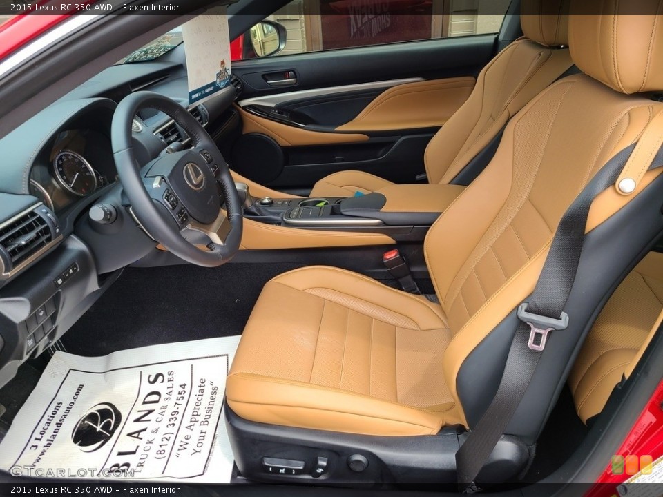 Flaxen Interior Front Seat for the 2015 Lexus RC 350 AWD #142576242