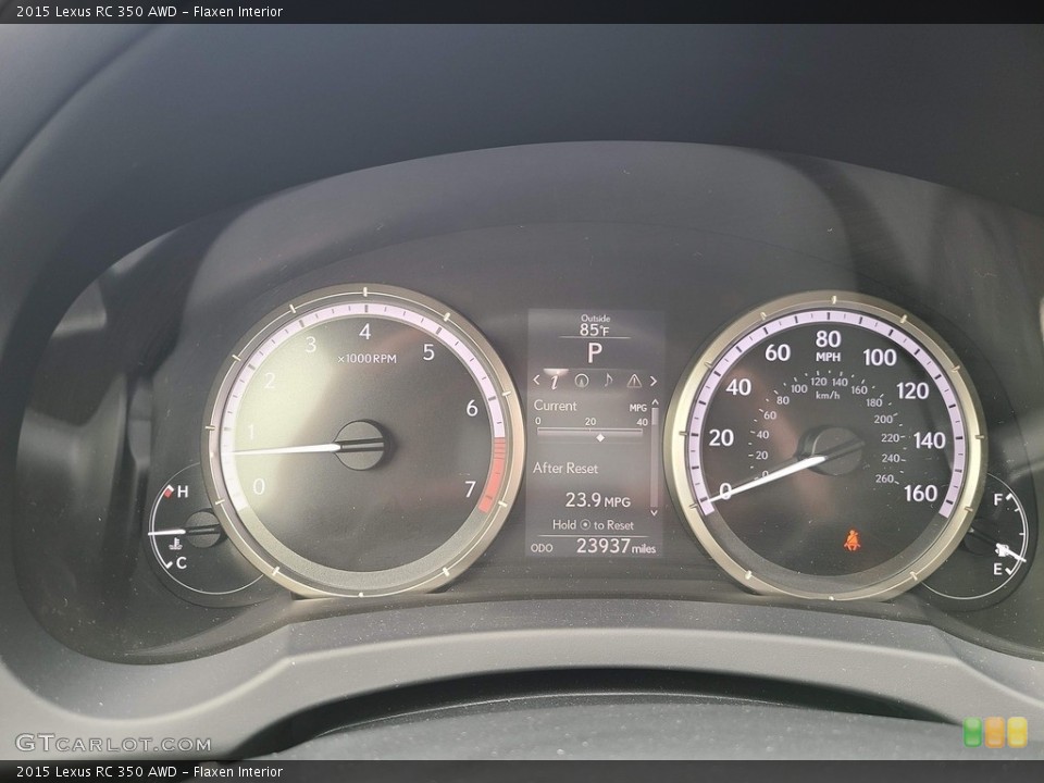 Flaxen Interior Gauges for the 2015 Lexus RC 350 AWD #142576434