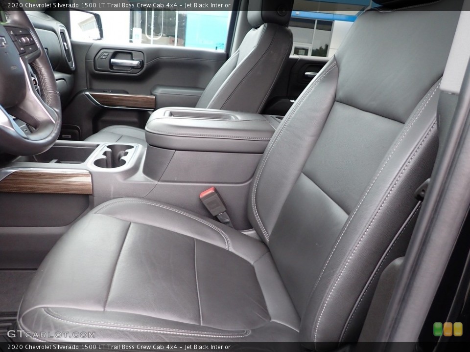 Jet Black Interior Front Seat for the 2020 Chevrolet Silverado 1500 LT Trail Boss Crew Cab 4x4 #142576716