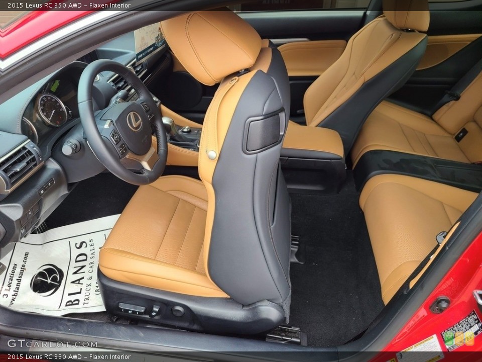 Flaxen Interior Front Seat for the 2015 Lexus RC 350 AWD #142576872