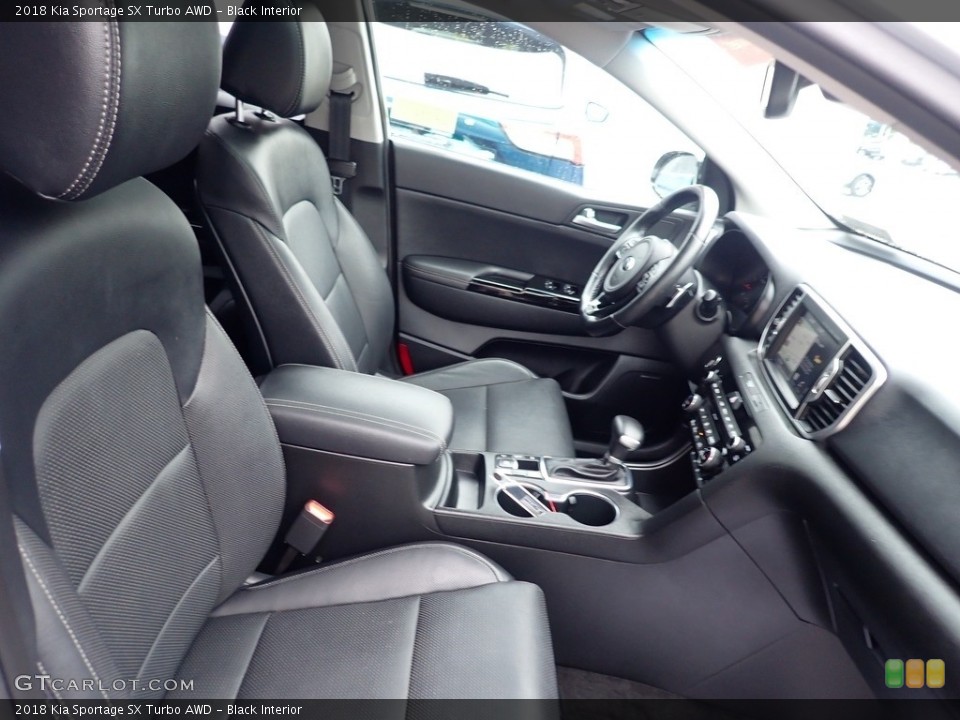 Black Interior Front Seat for the 2018 Kia Sportage SX Turbo AWD #142577424