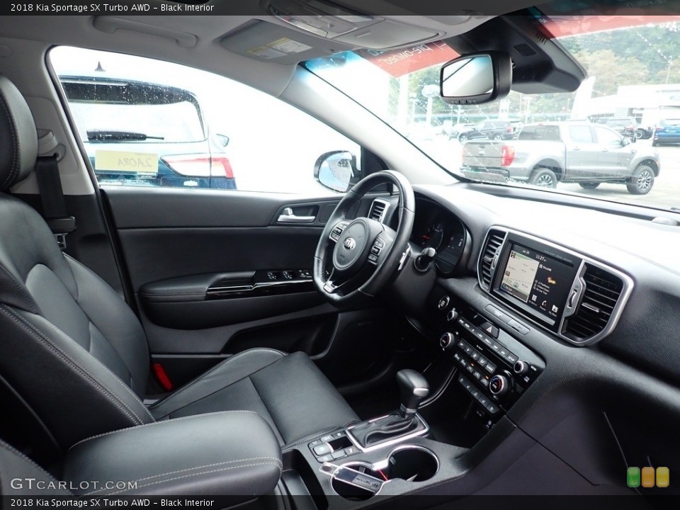 Black Interior Dashboard for the 2018 Kia Sportage SX Turbo AWD #142577439