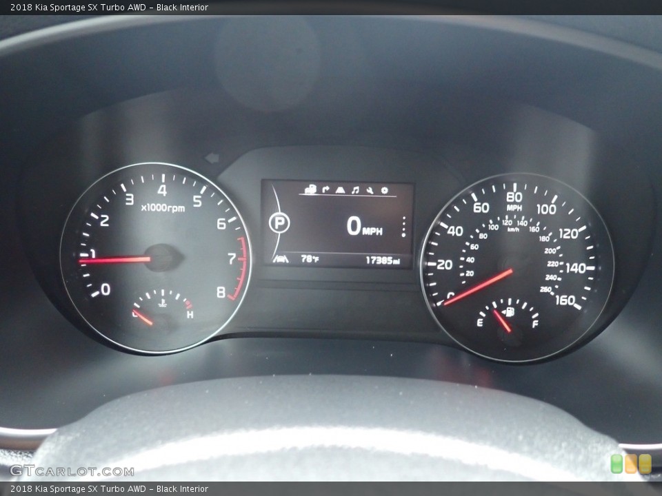 Black Interior Gauges for the 2018 Kia Sportage SX Turbo AWD #142577532