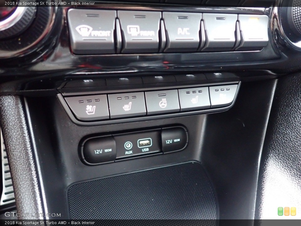 Black Interior Controls for the 2018 Kia Sportage SX Turbo AWD #142577604