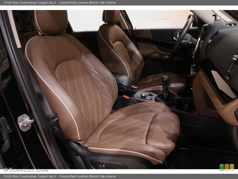 Chesterfield Leather/British Oak Interior Front Seat for the 2018 Mini Countryman Cooper ALL4 #142578873