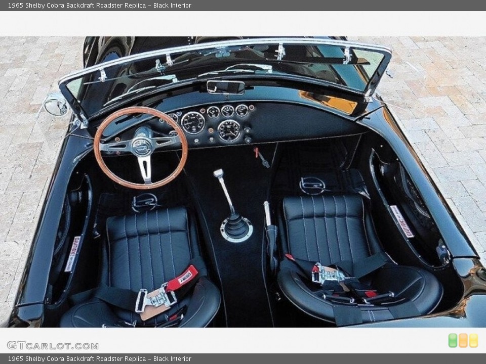 Black Interior Photo for the 1965 Shelby Cobra Backdraft Roadster Replica #142579549