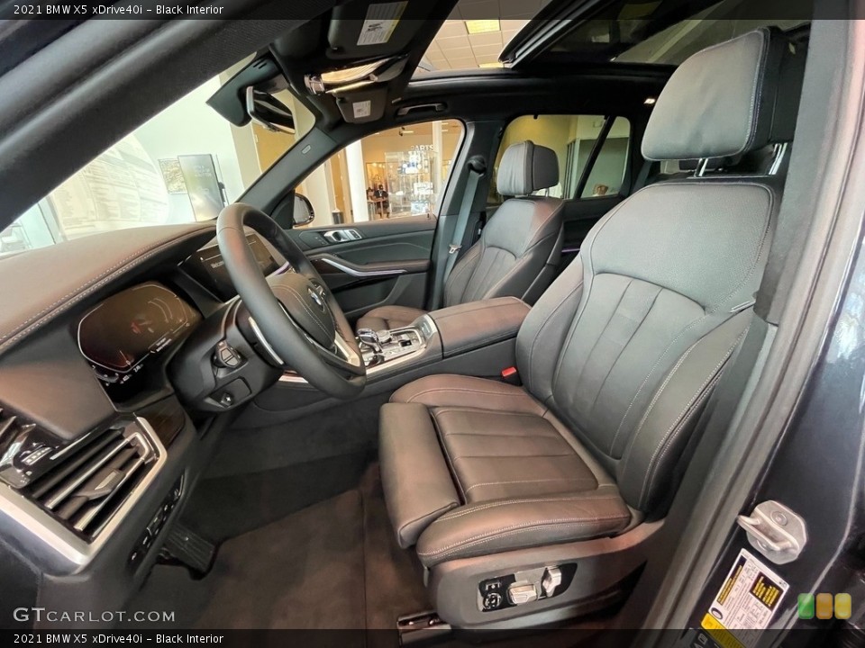 Black Interior Photo for the 2021 BMW X5 xDrive40i #142582285