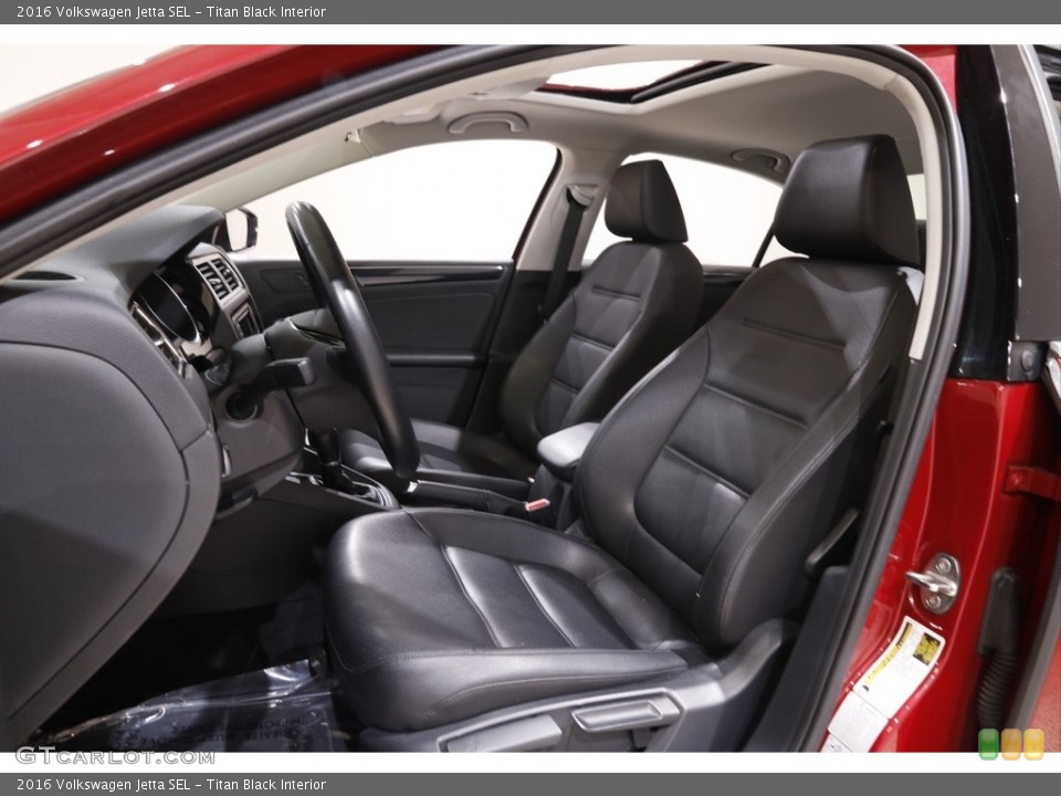 Titan Black Interior Front Seat for the 2016 Volkswagen Jetta SEL #142582621