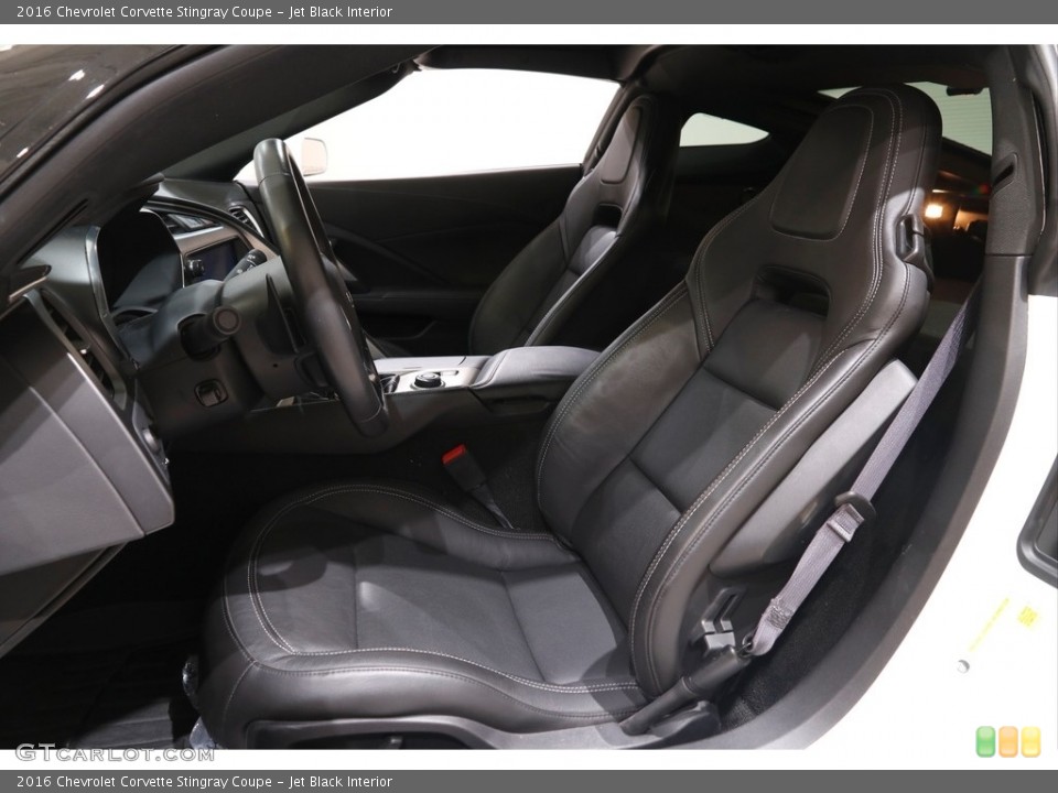Jet Black Interior Front Seat for the 2016 Chevrolet Corvette Stingray Coupe #142582930