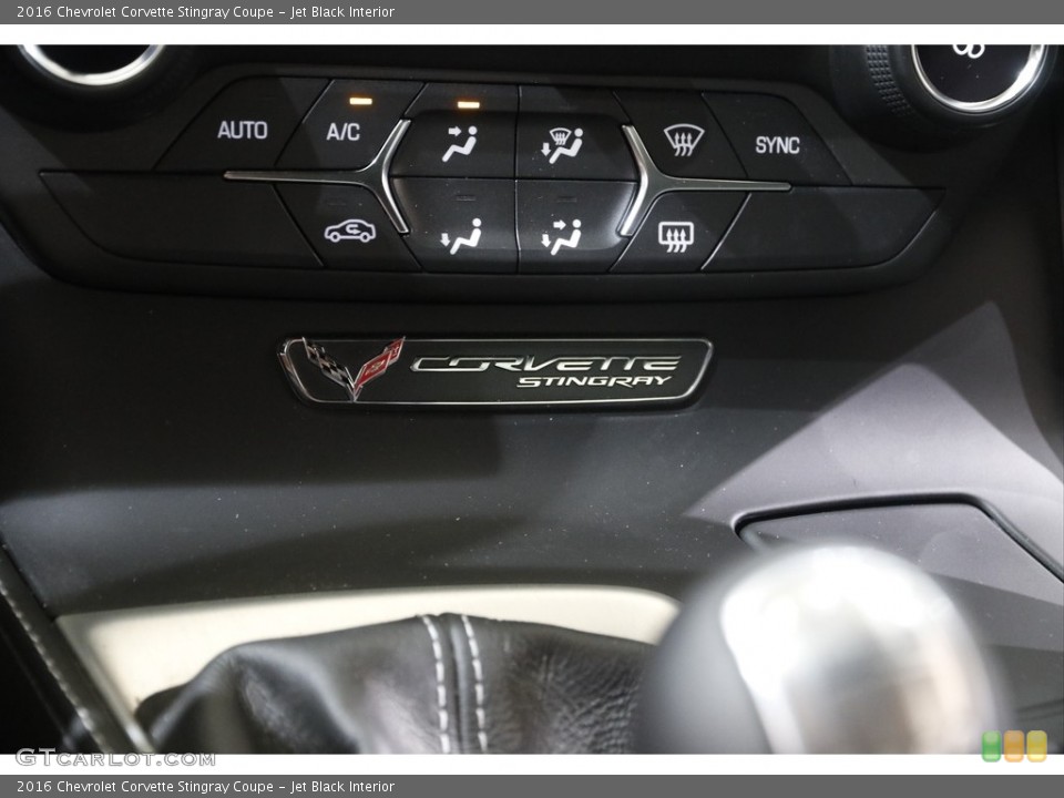 Jet Black Interior Controls for the 2016 Chevrolet Corvette Stingray Coupe #142583080