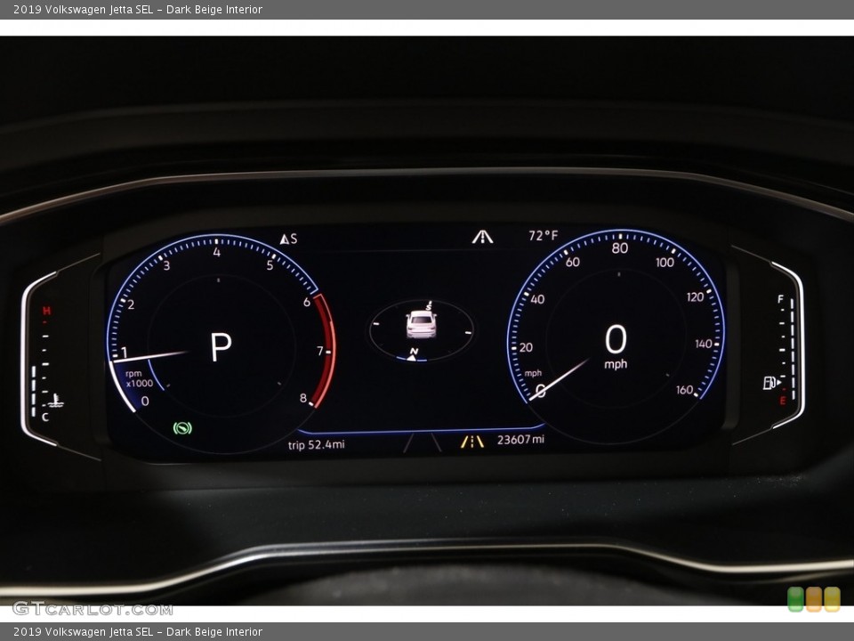 Dark Beige Interior Gauges for the 2019 Volkswagen Jetta SEL #142583347