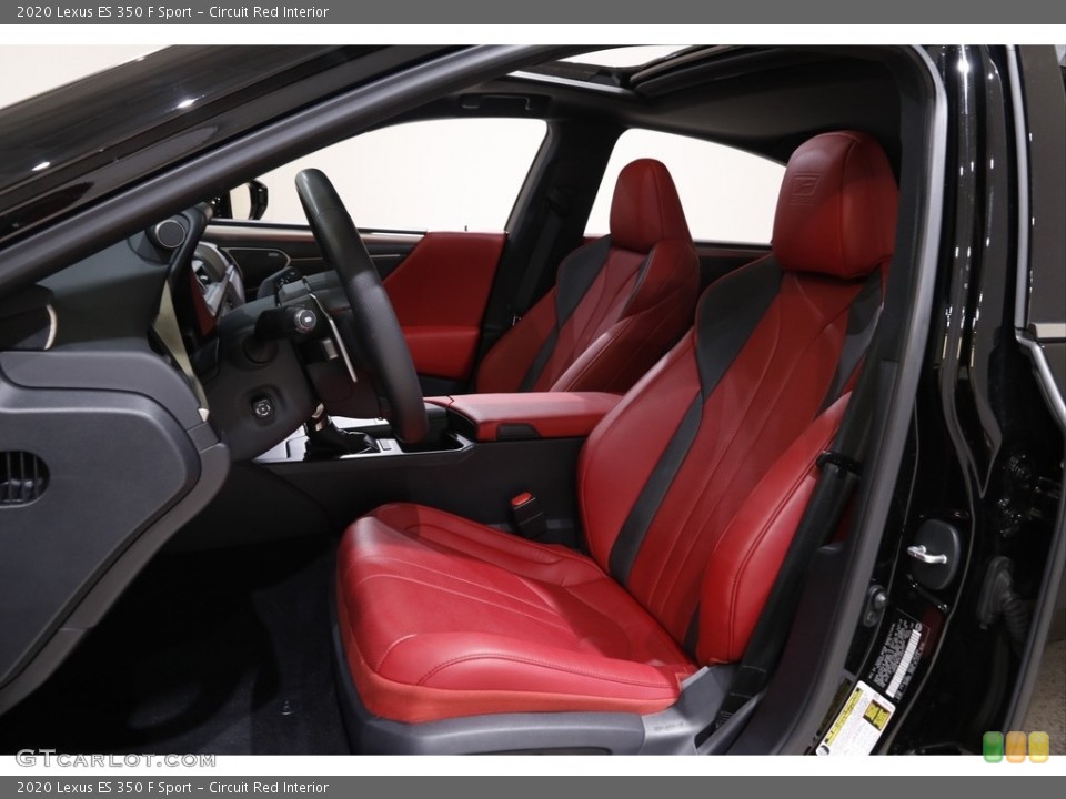 Circuit Red Interior Front Seat for the 2020 Lexus ES 350 F Sport #142584001