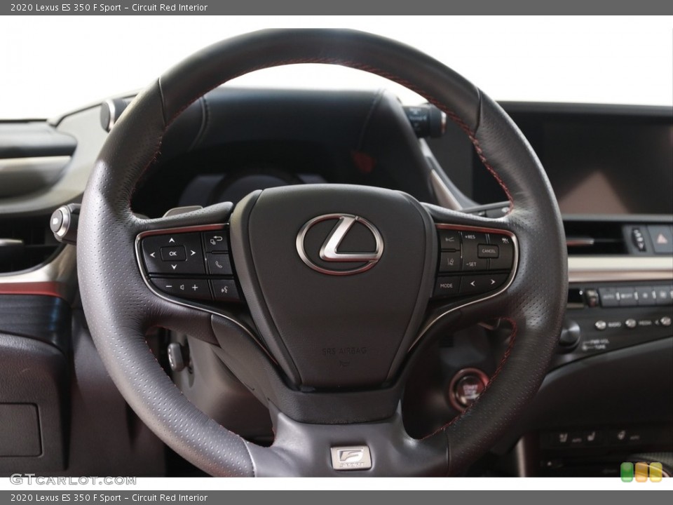 Circuit Red Interior Steering Wheel for the 2020 Lexus ES 350 F Sport #142584025