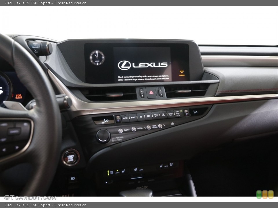 Circuit Red Interior Controls for the 2020 Lexus ES 350 F Sport #142584043