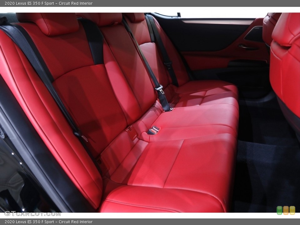 Circuit Red Interior Rear Seat for the 2020 Lexus ES 350 F Sport #142584136