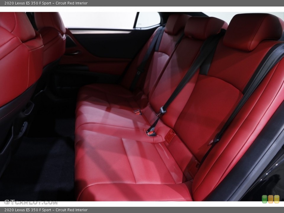 Circuit Red Interior Rear Seat for the 2020 Lexus ES 350 F Sport #142584147