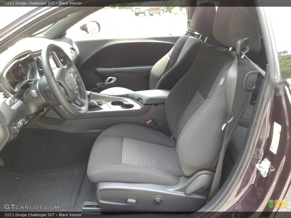 Black Interior Front Seat for the 2021 Dodge Challenger SXT #142585755