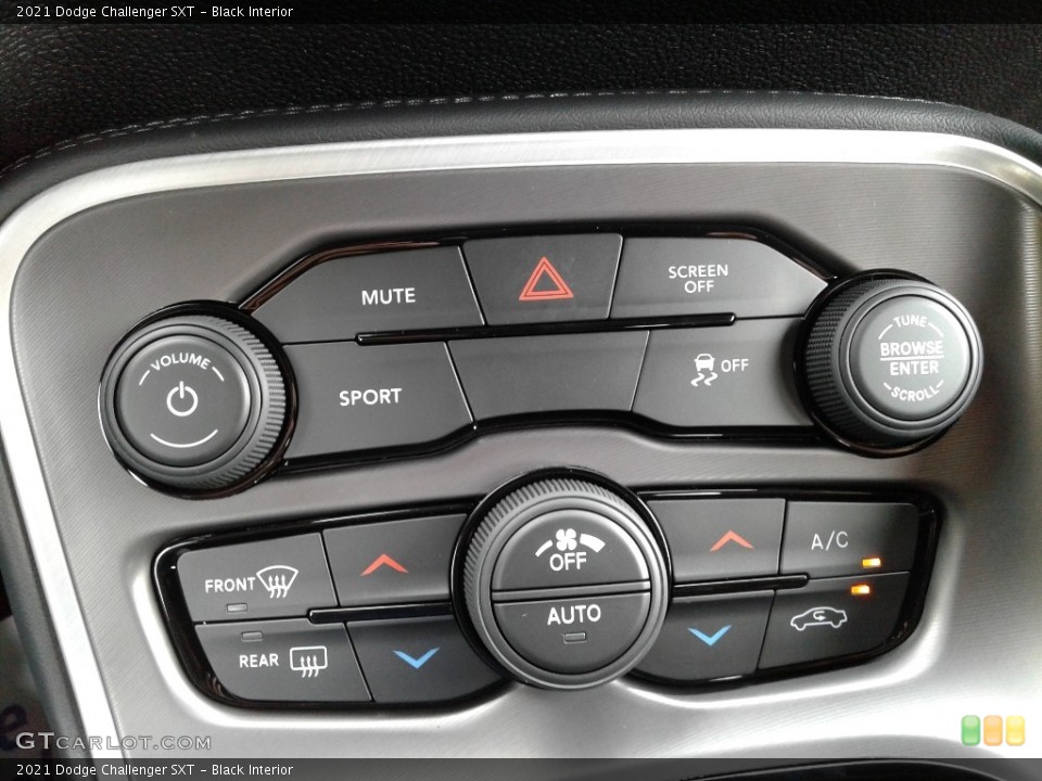 Black Interior Controls for the 2021 Dodge Challenger SXT #142586095