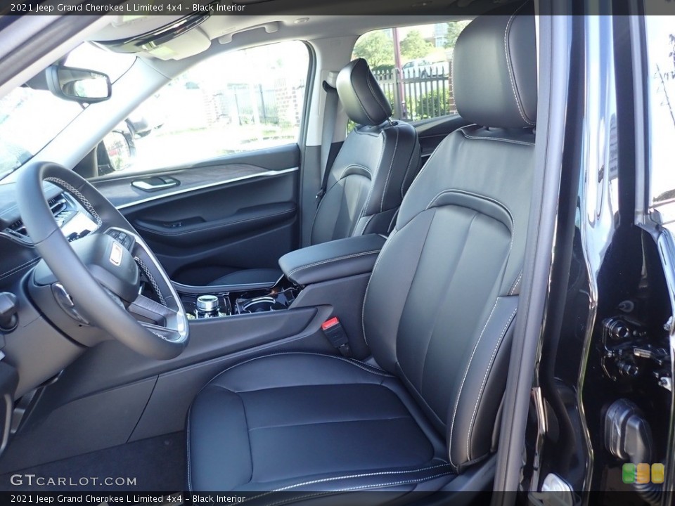Black Interior Front Seat for the 2021 Jeep Grand Cherokee L Limited 4x4 #142591019